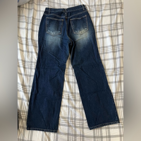Triple J Premium Blue Wide Leg Jeans - Picture 2 of 5